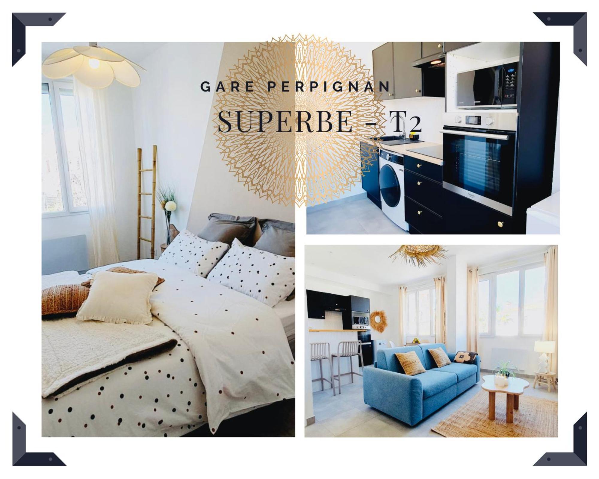 Ferienwohnung Superbe T2 - Proche Gare Perpignan Exterior foto
